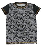 Šedo-černé army UV tričko Harry Bear