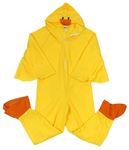 Kostým - Žlutá fleecová kombinéza - kachna 