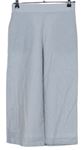 Dámské šedo-bílé proužkované culottes kalhoty Zara 