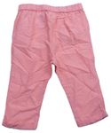 Ružové ľahké madeirové nohavice zn. H&M