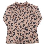 Světlerůžové UV triko s leopardím vzorem George