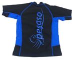 Čierno-modré UV tričko s logom zn. Pegaso