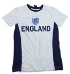 Bílo-tmavomodré tričko s erbem - England George