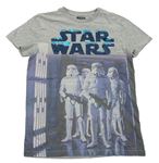 Šedé tričko Star Wars s nápisem s překlápěcími flitry M&S
