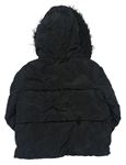 Čierna šušťáková zimná bunda s kapucňou zn. F&F