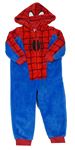 Modro-červená chlupatá kombinéza s kapucí - Spider-man C&A
