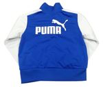 Safírovo-biela prepínaci športová mikina s logom zn. Puma