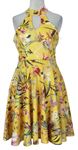 Dámské žluté květované šaty Select 
