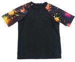 Černo-barevné UV tričko 