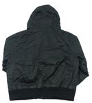Čierna šušťáková zateplená bunda s kapucňou zn. F&F