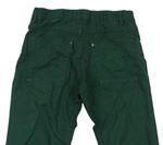 Zelené plátenné nohavice s nápismi zn. Pepperts