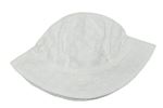 Bílý letní klobouk s výšivkami květů F&F