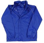 Modrá nepromokavá funkční bunda s ukrývací kapucí Mountain Warehouse